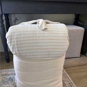Casaluna Cream Striped Comforter